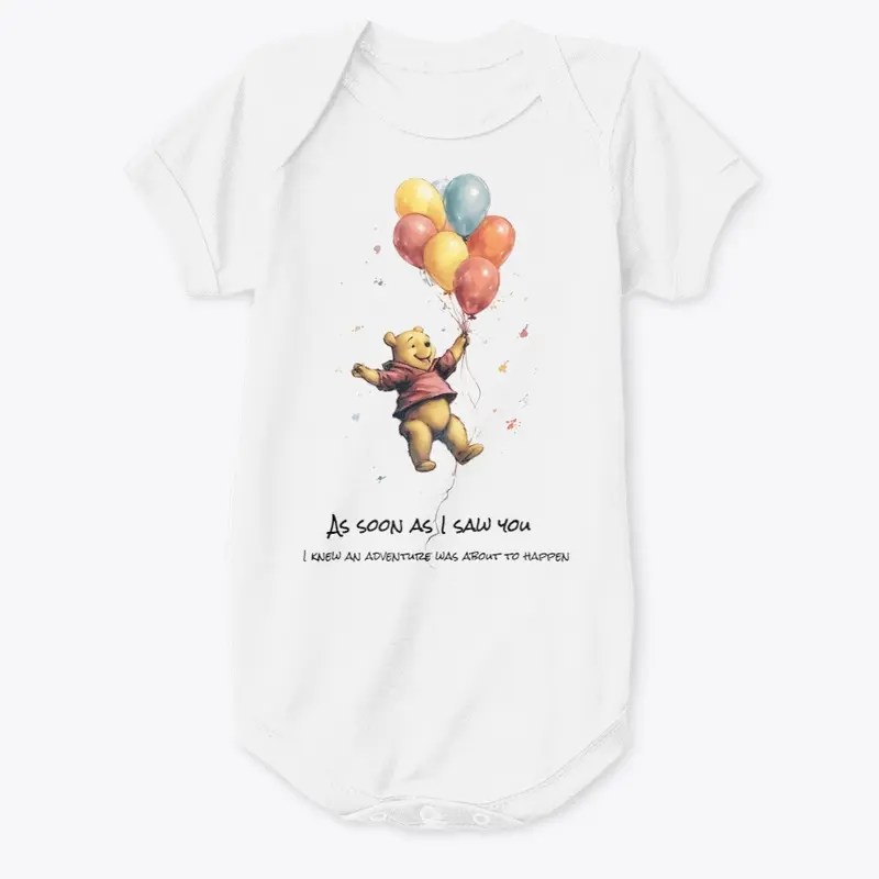 Winnie the Pooh Baby Onesie with Quotes